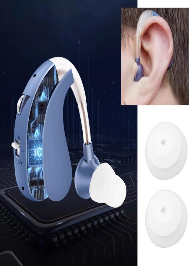 Micro Traders 6 Pairs Transparent Hearing Aid Domes Soft Silicone Double Layer Audiphone Ear Tips Replacements Earbud Audiphone Closed Domes Small & Medium & Large - Image 3